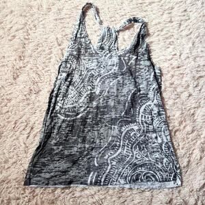 Calvin Klein Boho Sheer Indie Workout Athletic Burnout Womens Athletic Tank XL